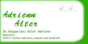 adrienn alter business card